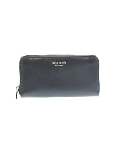 Pre-owned Kate Spade New York Leather Wallet In Gray