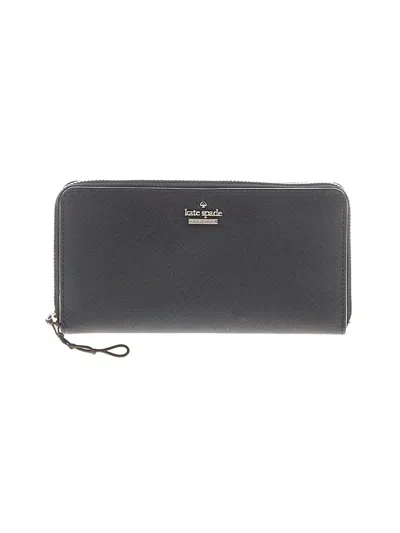 Pre-owned Kate Spade New York Leather Wallet In Gray