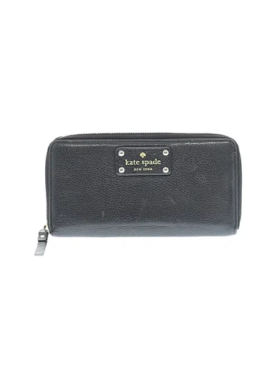 Pre-owned Kate Spade New York Leather Wallet In Gray