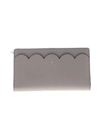 Pre-owned Kate Spade New York Leather Wallet In Gray