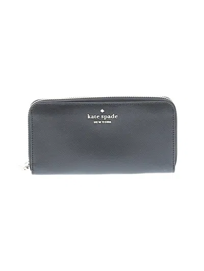 Pre-owned Kate Spade New York Leather Wallet In Gray