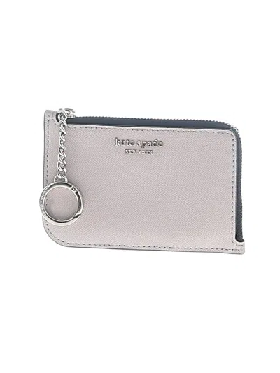 Pre-owned Kate Spade New York Leather Wallet In Gray