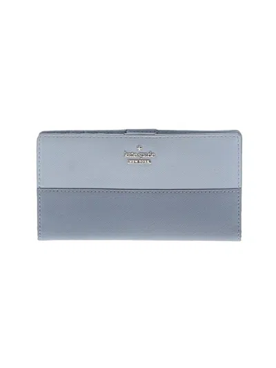 Pre-owned Kate Spade New York Leather Wallet In Gray