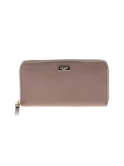 Pre-owned Kate Spade New York Leather Wallet In Gray