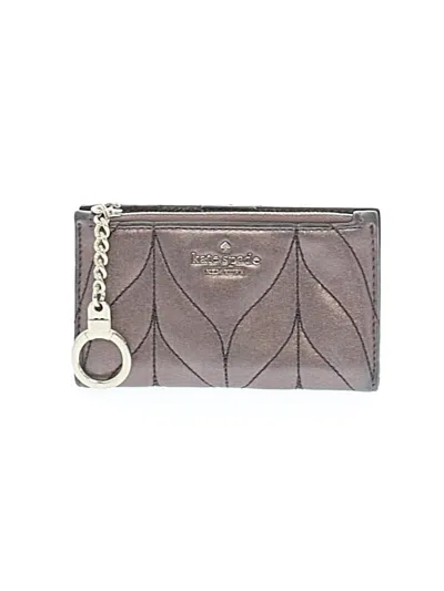 Pre-owned Kate Spade New York Leather Wallet In Gray
