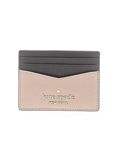 Pre-owned Kate Spade New York Leather Wallet In Gray