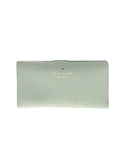 Pre-owned Kate Spade New York Leather Wallet In Green