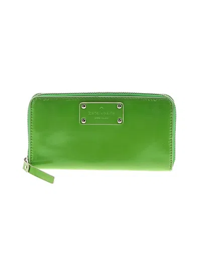 Pre-owned Kate Spade New York Leather Wallet In Green