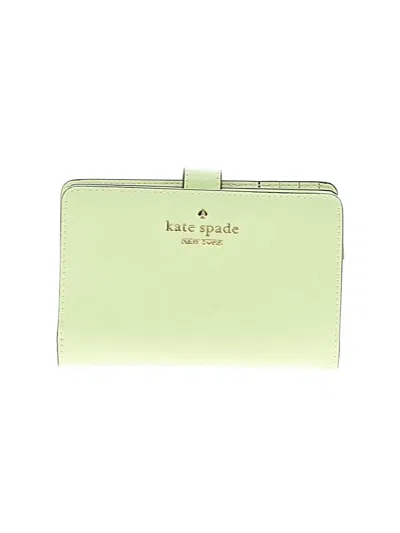 Pre-owned Kate Spade New York Leather Wallet In Green