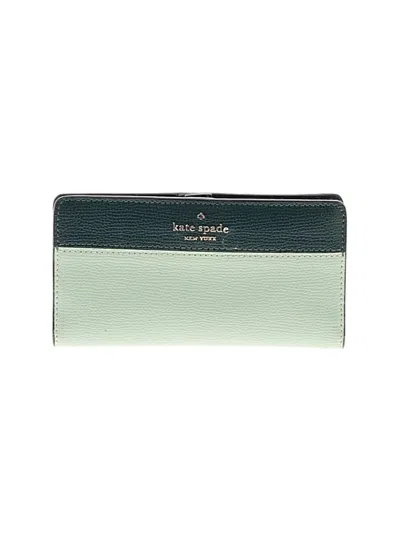 Pre-owned Kate Spade New York Leather Wallet In Green