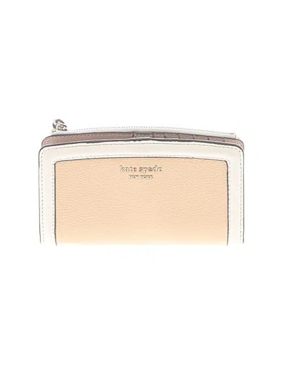 Pre-owned Kate Spade New York Leather Wallet In Ivory
