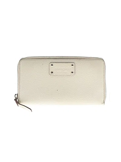 Pre-owned Kate Spade New York Leather Wallet In Ivory