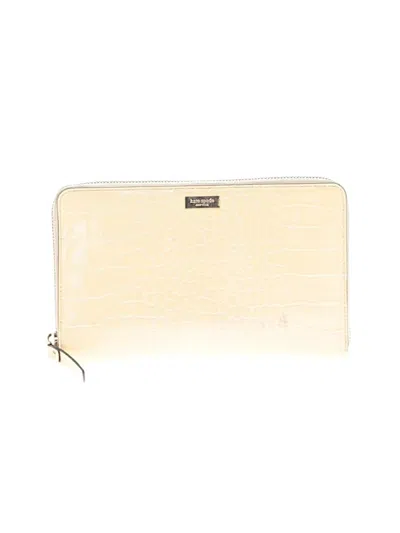 Pre-owned Kate Spade New York Leather Wallet In Ivory