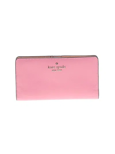 Pre-owned Kate Spade New York Leather Wallet In Pink