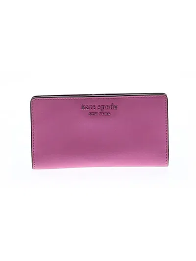 Pre-owned Kate Spade New York Leather Wallet In Pink