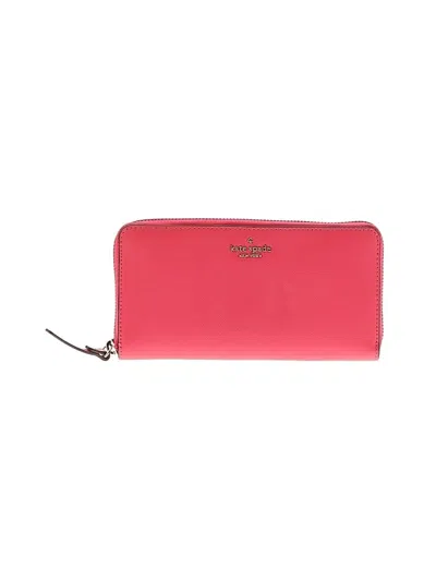 Pre-owned Kate Spade New York Leather Wallet In Pink