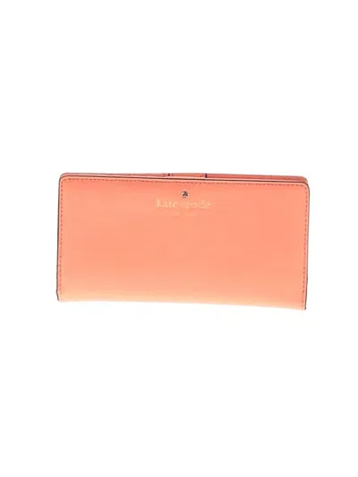 Pre-owned Kate Spade New York Leather Wallet In Pink