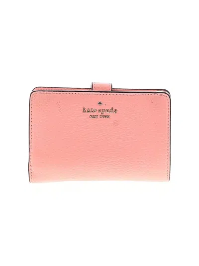 Pre-owned Kate Spade New York Leather Wallet In Pink