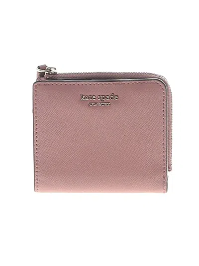 Pre-owned Kate Spade New York Leather Wallet In Pink
