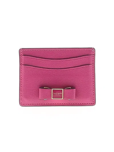 Pre-owned Kate Spade New York Leather Wallet In Pink