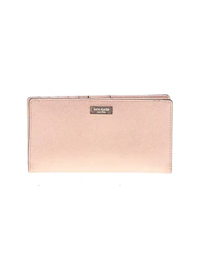 Pre-owned Kate Spade New York Leather Wallet In Pink