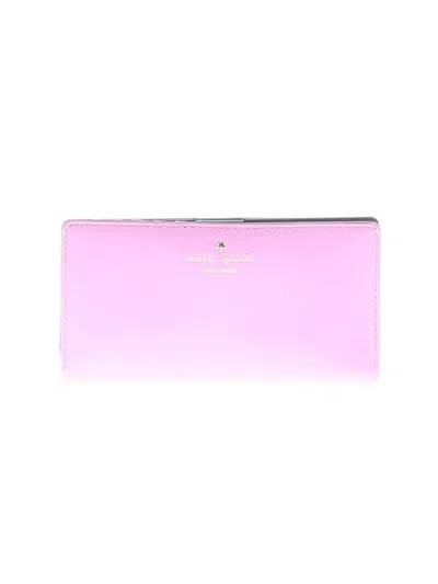 Pre-owned Kate Spade New York Leather Wallet In Pink