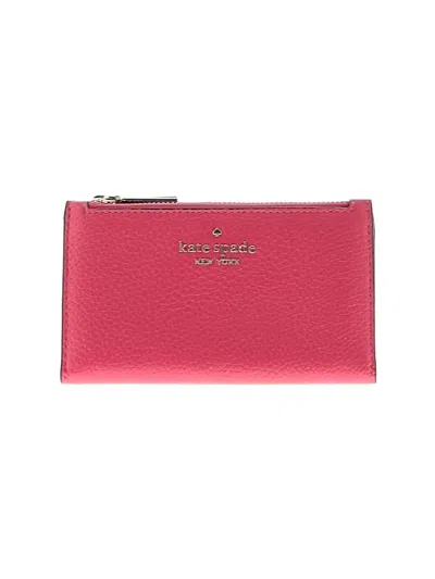 Pre-owned Kate Spade New York Leather Wallet In Pink