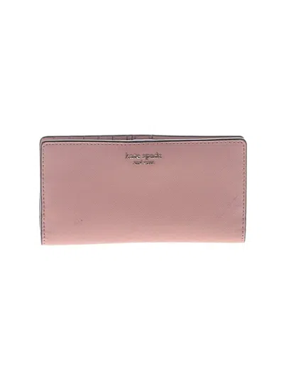 Pre-owned Kate Spade New York Leather Wallet In Pink