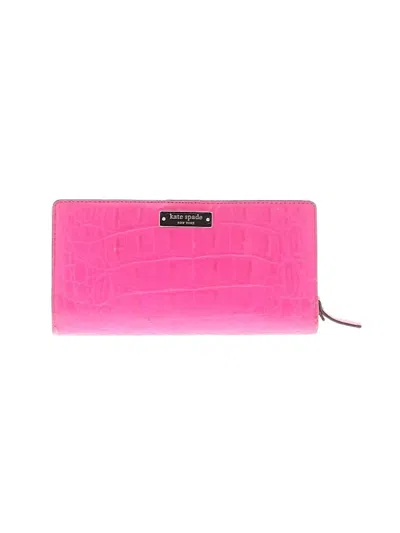 Pre-owned Kate Spade New York Leather Wallet In Pink
