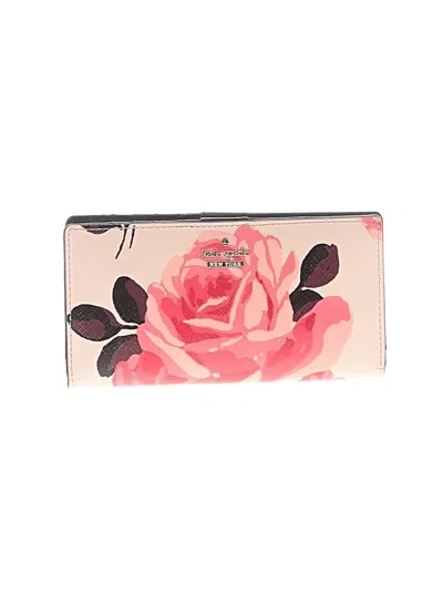 Pre-owned Kate Spade New York Leather Wallet In Pink