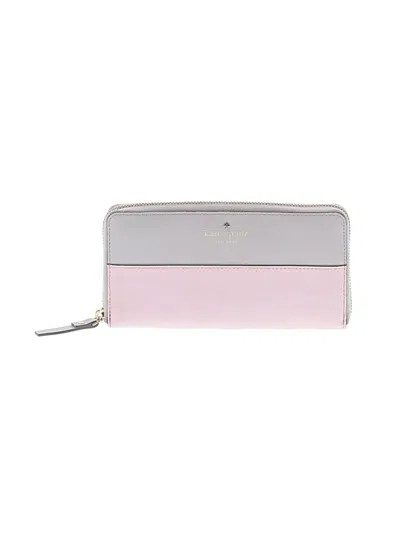 Pre-owned Kate Spade New York Leather Wallet In Pink