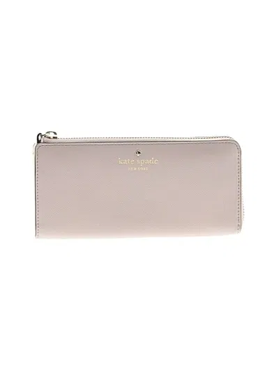 Pre-owned Kate Spade New York Leather Wallet In Purple