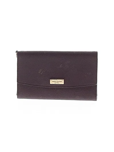 Pre-owned Kate Spade New York Leather Wallet In Purple