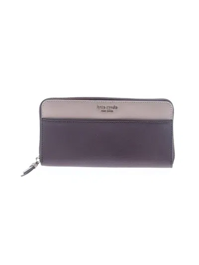 Pre-owned Kate Spade New York Leather Wallet In Purple