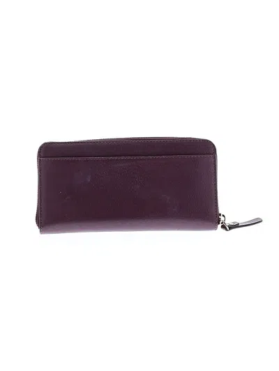Pre-owned Kate Spade New York Leather Wallet In Purple