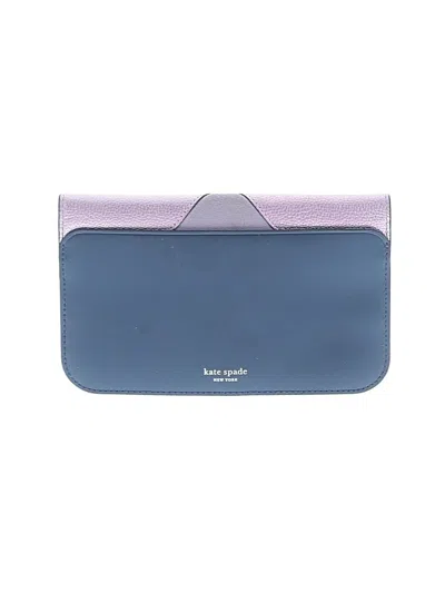 Pre-owned Kate Spade New York Leather Wallet In Purple