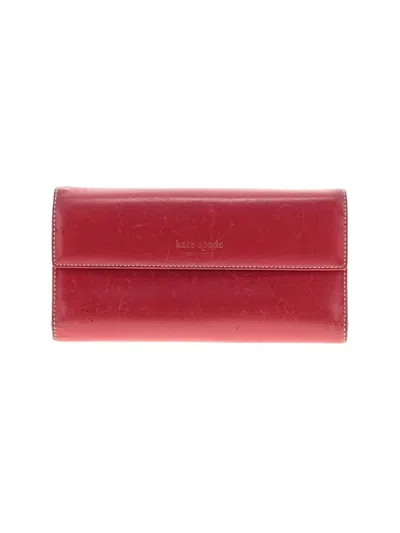 Pre-owned Kate Spade New York Leather Wallet In Red