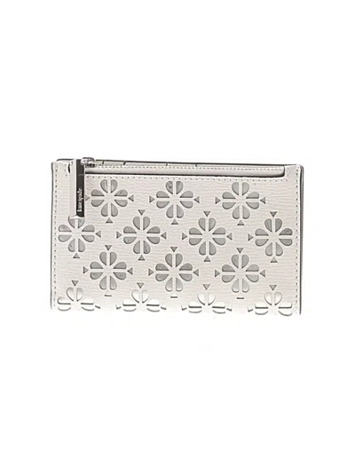 Pre-owned Kate Spade New York Leather Wallet In Silver