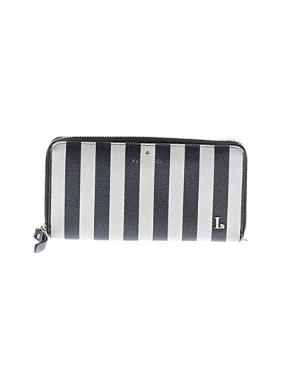 Pre-owned Kate Spade New York Leather Wallet In Silver