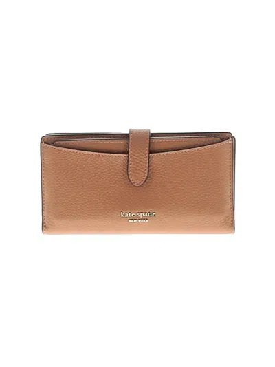 Pre-owned Kate Spade New York Leather Wallet In Tan