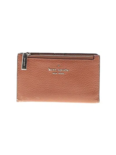 Pre-owned Kate Spade New York Leather Wallet In Tan