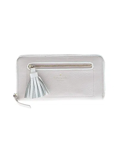 Pre-owned Kate Spade New York Leather Wallet In White