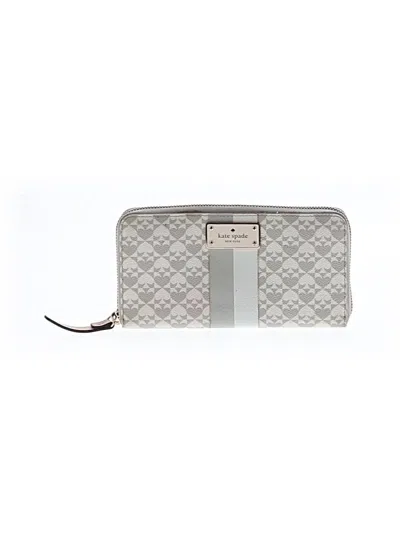 Pre-owned Kate Spade New York Leather Wallet In White