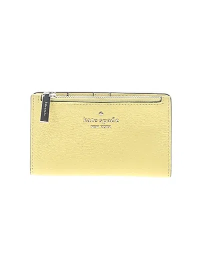 Pre-owned Kate Spade New York Leather Wallet In Yellow