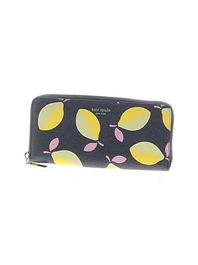 Pre-owned Kate Spade New York Leather Wallet In Yellow