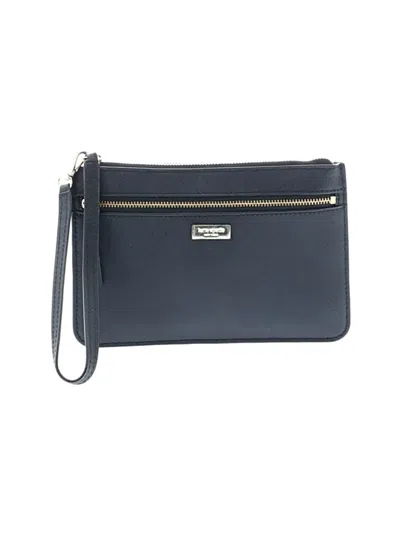 Pre-owned Kate Spade New York Leather Wristlet In Black