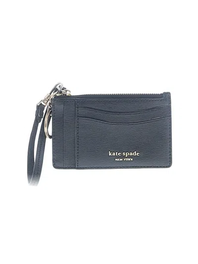 Pre-owned Kate Spade New York Leather Wristlet In Blue