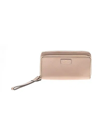 Pre-owned Kate Spade New York Leather Wristlet In Brown