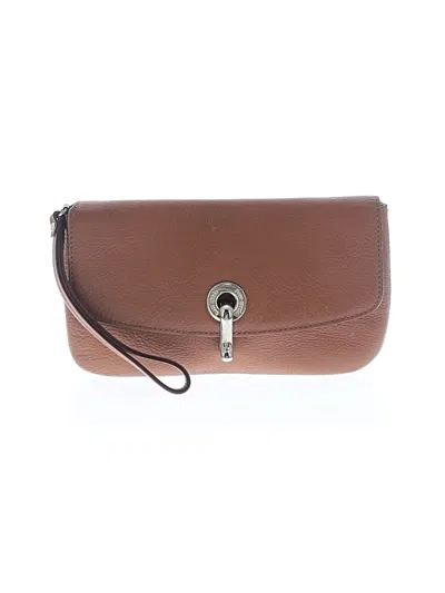 Pre-owned Kate Spade New York Leather Wristlet In Brown