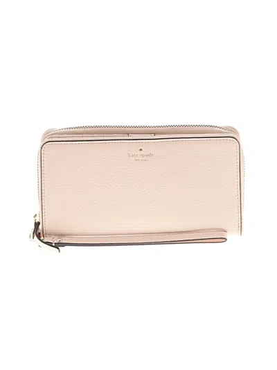 Pre-owned Kate Spade New York Leather Wristlet In Pink